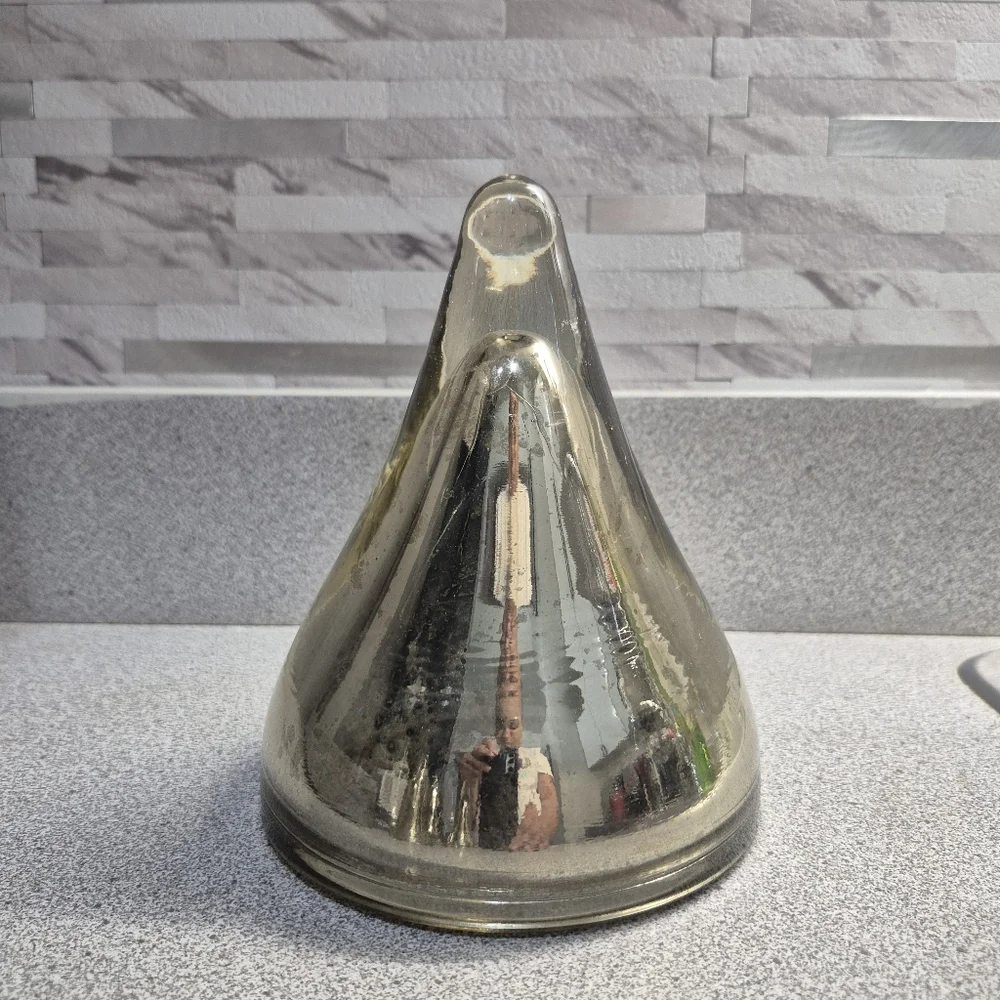 West Elm Gold‎ Holiday Decor Mercury Glass Tree Large One